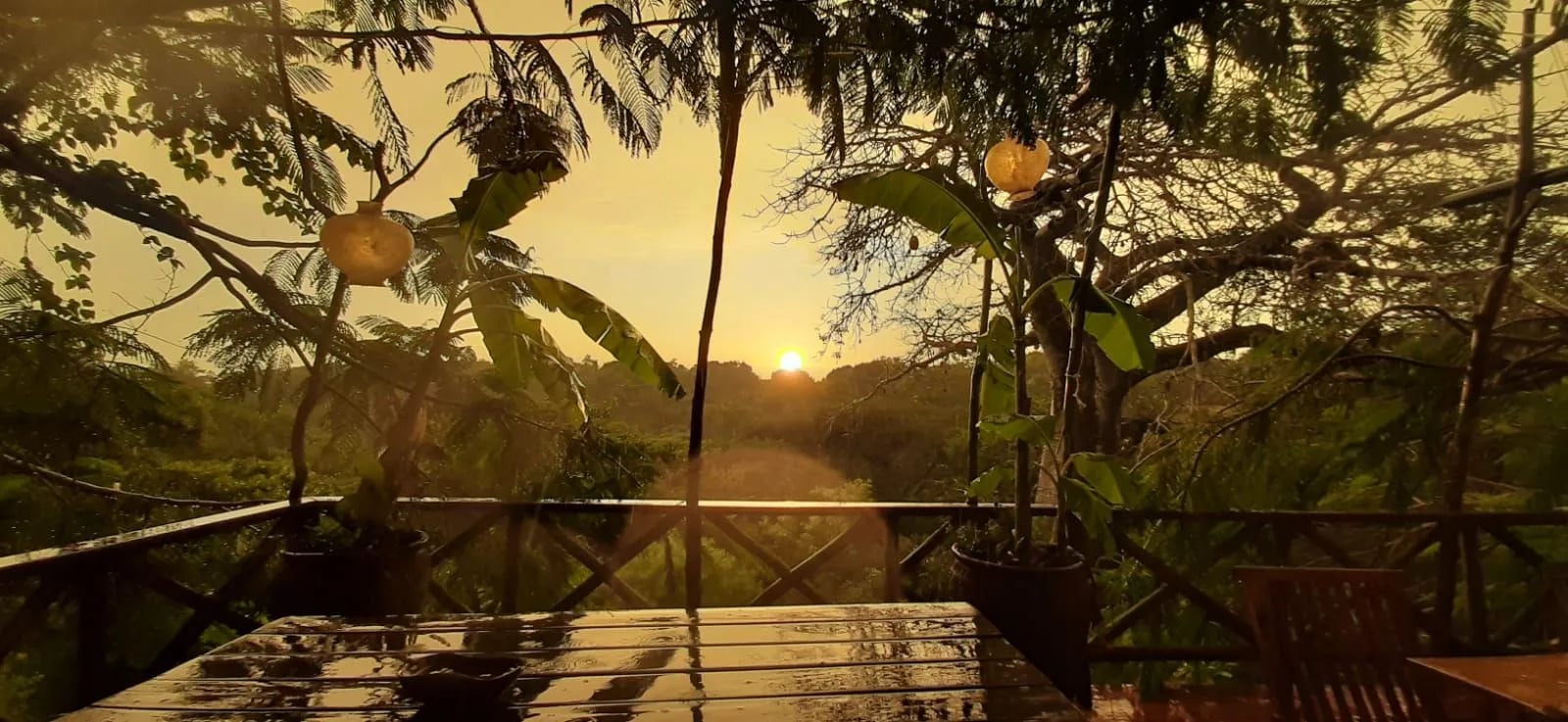 Sunset glowing over the Kilifi creek